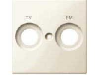 299944 Merten накладка розетки tv-fm с маркировкой (бежевый глянцевый)