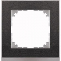 4010-3669 Merten рамка 1-постовая рамка(сланец/цвет алюминия)