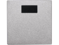 570360 Merten накладка светорегулятора-выключателя нажимного с ду (алюминий)