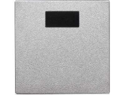 570360 Merten накладка светорегулятора-выключателя нажимного с ду (алюминий)